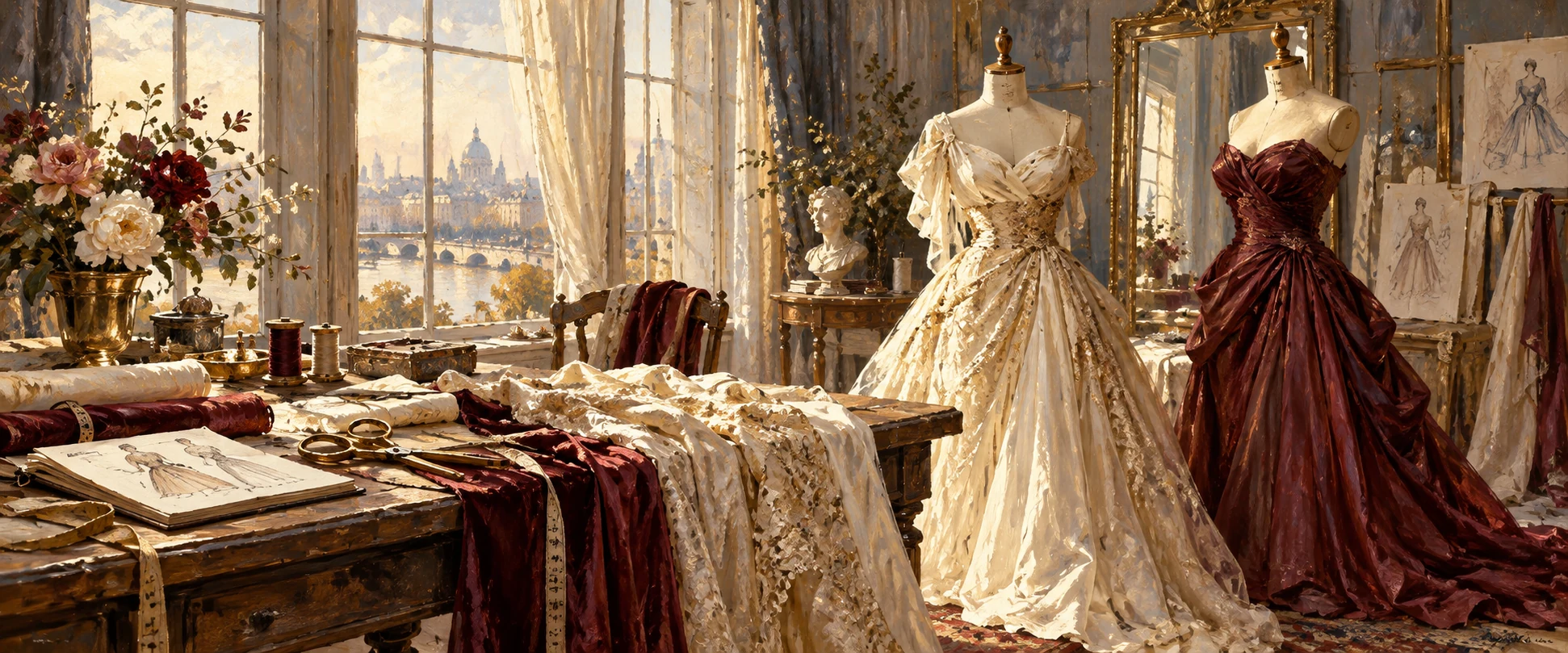 Живописная композиция: мастерская кутюрье